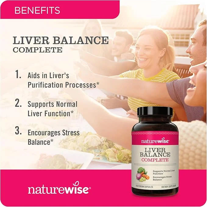 NatureWise Liver Detox Cleanse Supplement (60 (120 Veg
