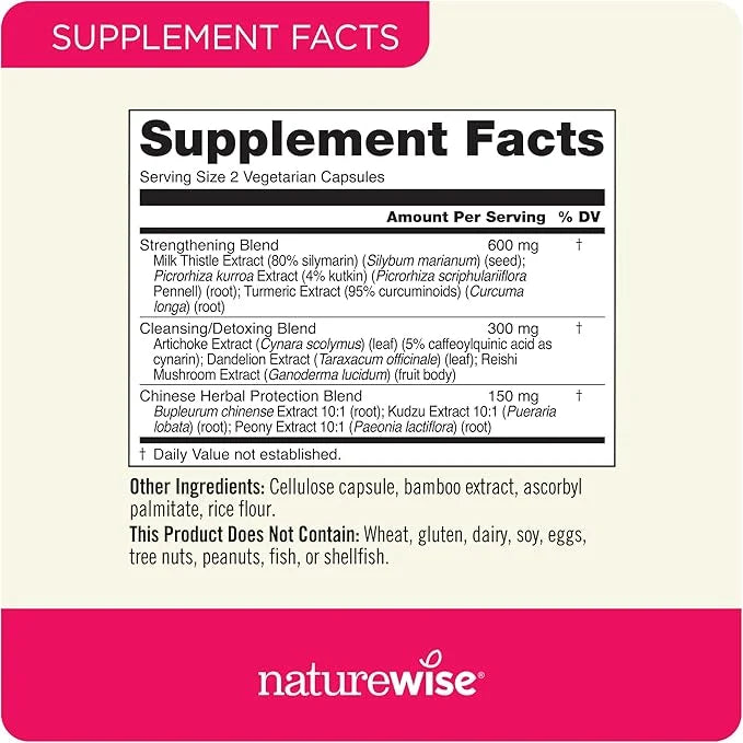 NatureWise Liver Detox Cleanse Supplement (60 (120 Veg