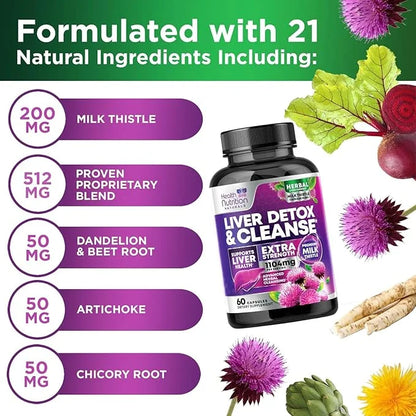 Gentle Liver Cleanse Detox & Repair Formula 60 Capsules