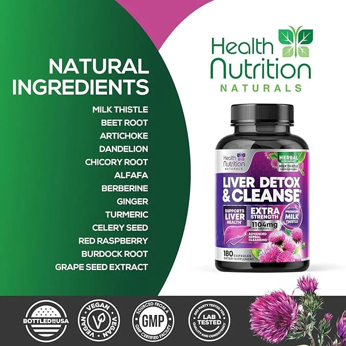 Gentle Liver Cleanse Detox & Repair Formula 180 Capsules