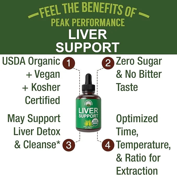 USDA Organic Liver Cleanse Detox & 6-in-1 Liquid