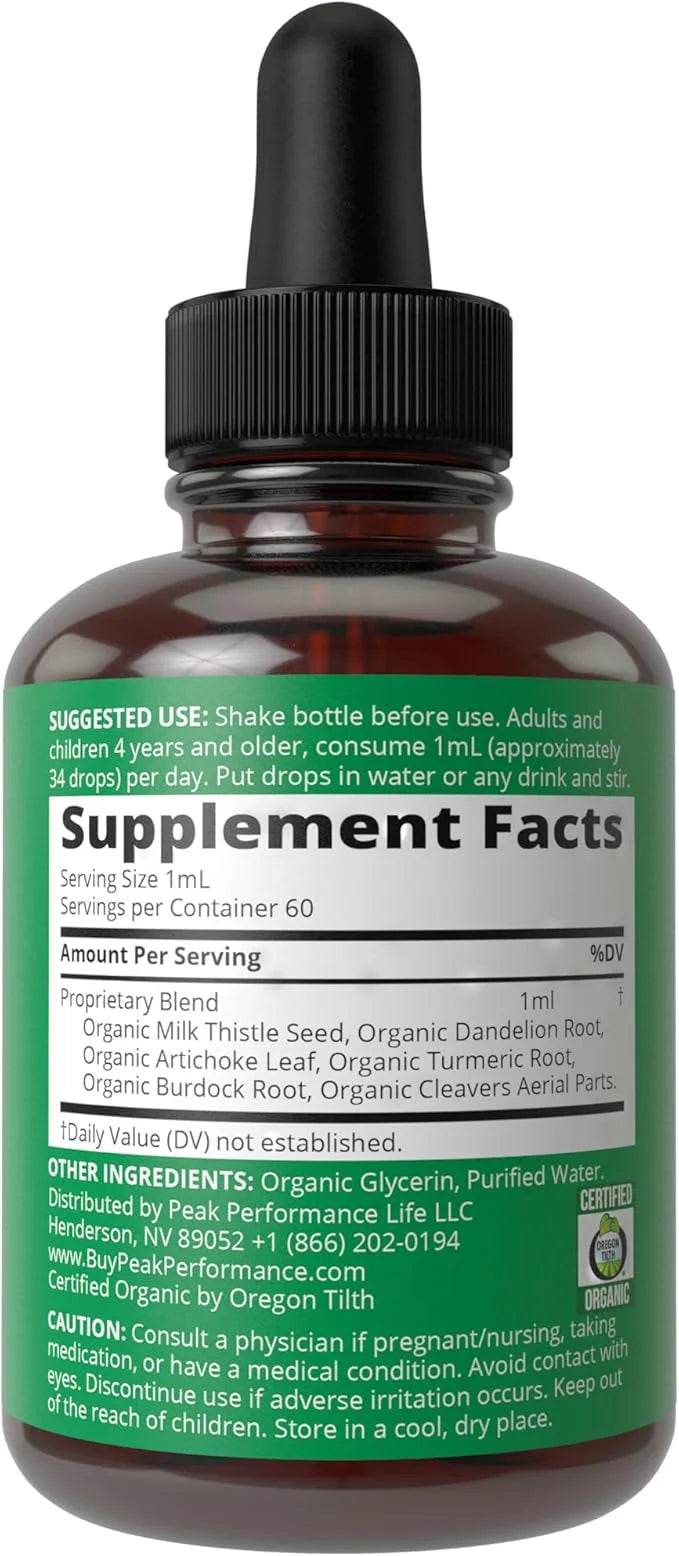USDA Organic Liver Cleanse Detox & 6-in-1 Liquid