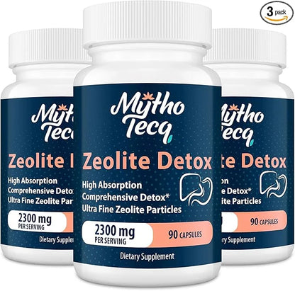 69,000 MG Zeolite Detox, Activated Charcoal, Detox-270 Caps