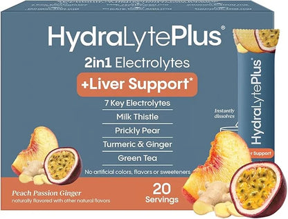 Hydralyte Liver Support + Electrolyte Mix 20 Count