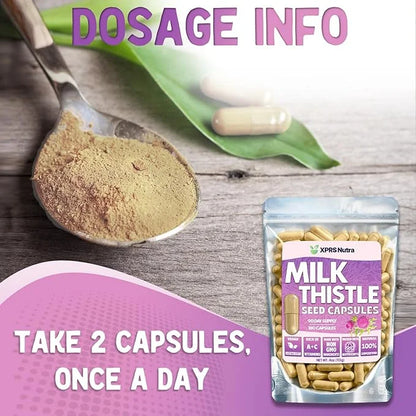 Milk Thistle Seed Capsules 180 Count (3 Month
