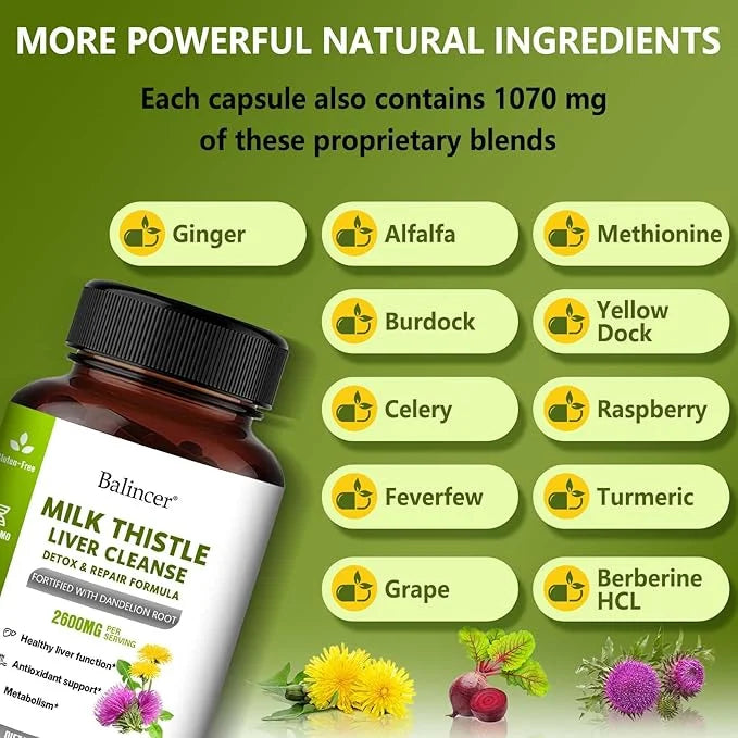 Milk Thistle Silymarin Marianum with Beet 120 Vegetarian