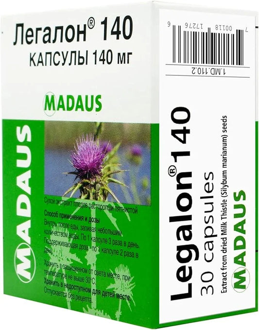 30 capsules 140mg (Milk Thistle Extract)