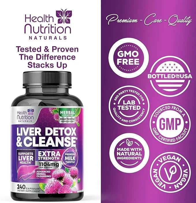 Gentle Liver Cleanse Detox & Repair Formula 240 Capsules