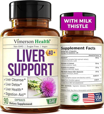 Liver Cleanse Detox & Repair 50% Silymarin 30 Days