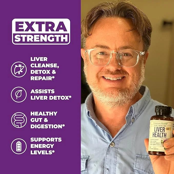 Liver Cleanse Detox & Repair 50% Silymarin 30 Days