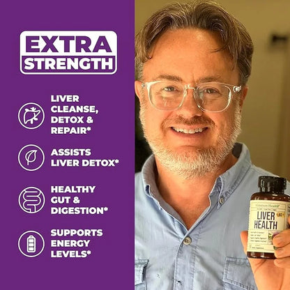Liver Cleanse Detox & Repair 50% Silymarin 30 Days