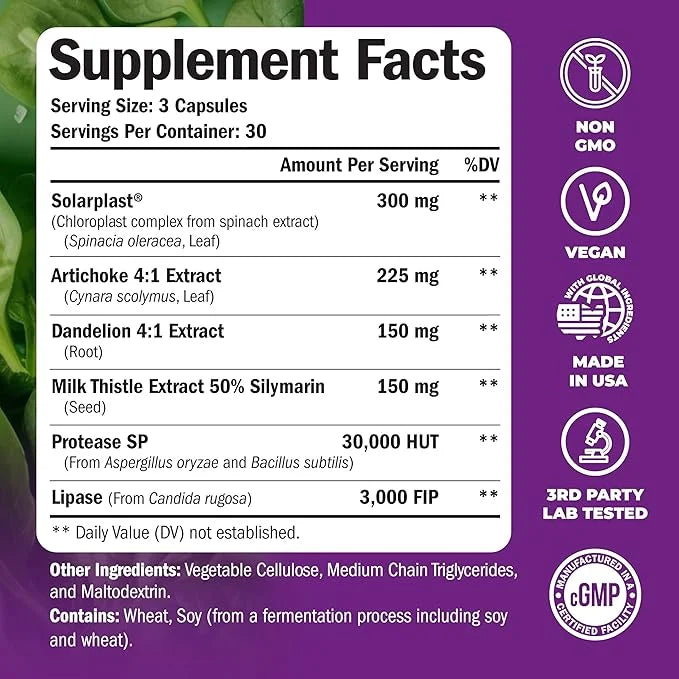 Liver Cleanse Detox & Repair 50% Silymarin 30 Days