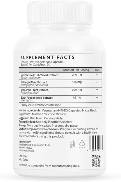 Milk Thistle, 100% Natural 500 mg 60 Vegan