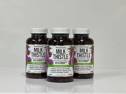 FarmHaven Pure Milk Thistle, Thistle Milk 11250mg (360 (360 Count 3))
