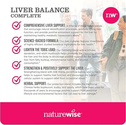 NatureWise Liver Detox Cleanse Supplement (30 (60 Veg