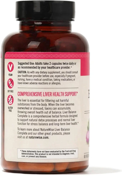 NatureWise Liver Detox Cleanse Supplement (30 (60 Veg