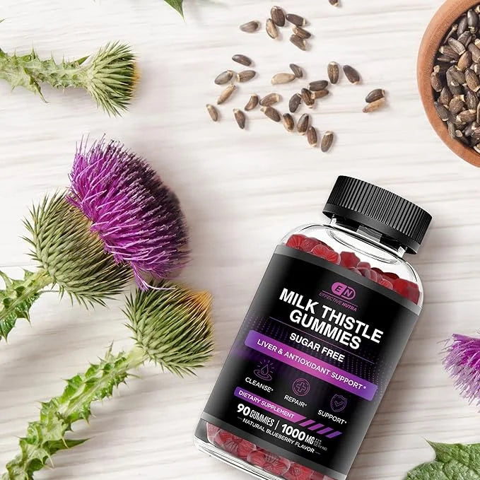 Milk Thistle Gummies 1000mg Extract, (90ct)
