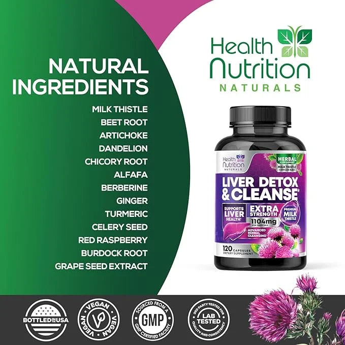 Gentle Liver Cleanse Detox & Repair Formula 120 Capsules