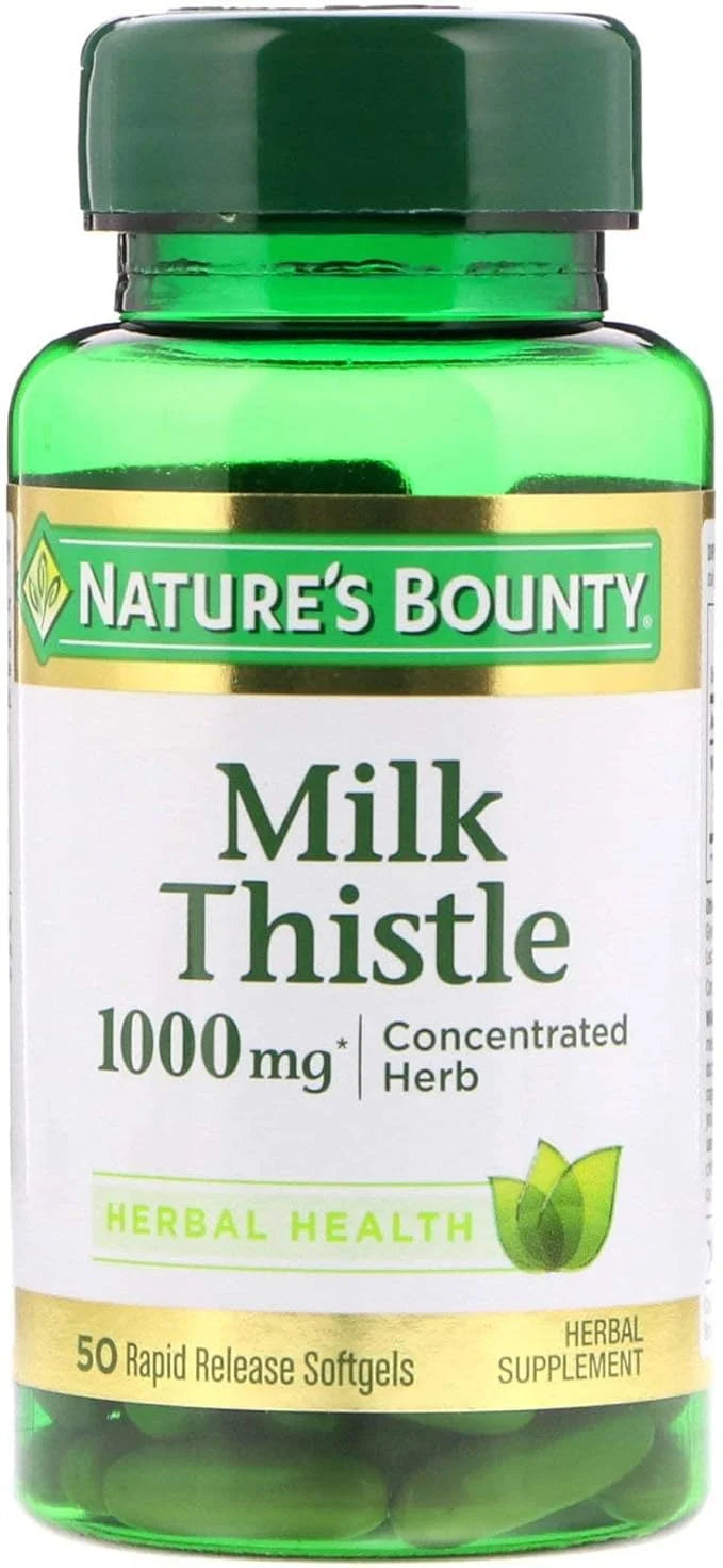 Nature's Bounty Milk Thistle 1000mg Herbal 50 CT