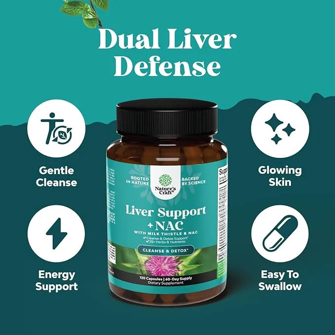 Liver Support Supplement with NAC 120 Capsules