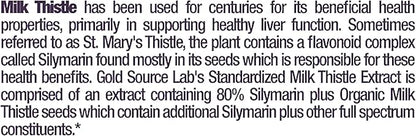 Organic Milk Thistle Capsules, 180 Caps, 80% Silymarin 450 mg,
