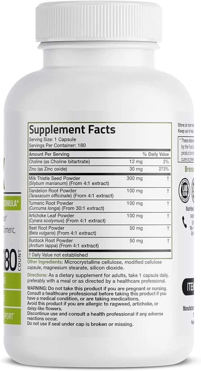 Bronson Liver Detox Advanced Detox & 180 Vegetarian