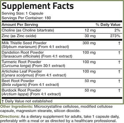 Bronson Liver Detox Advanced Detox & 180 Vegetarian