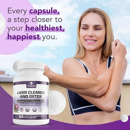Liver Cleanse Detox & Repair Fatty 28-in-1 Advanced 60 Pills