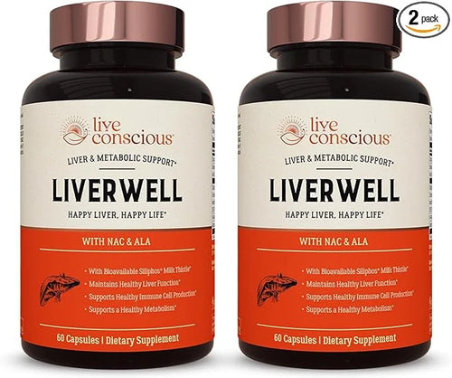 LiverWell Liver Cleanse, Rejuvenation, Metabolic Support 2 Pack