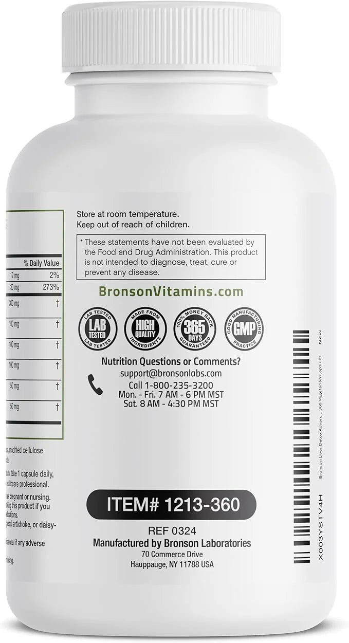 Bronson Liver Detox Advanced Detox & 360 Vegetarian