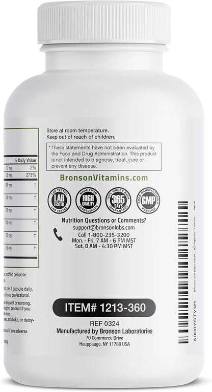 Bronson Liver Detox Advanced Detox & 360 Vegetarian