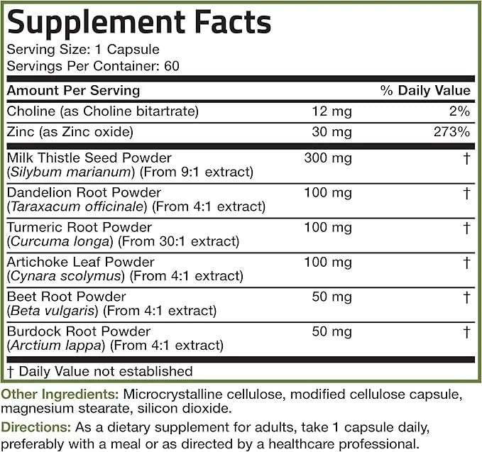 Bronson Liver Detox Advanced Detox & 60 Vegetarian