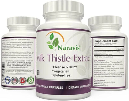 Milk Thistle Extract 4:1 Extract 2000mg - 120 Capsules