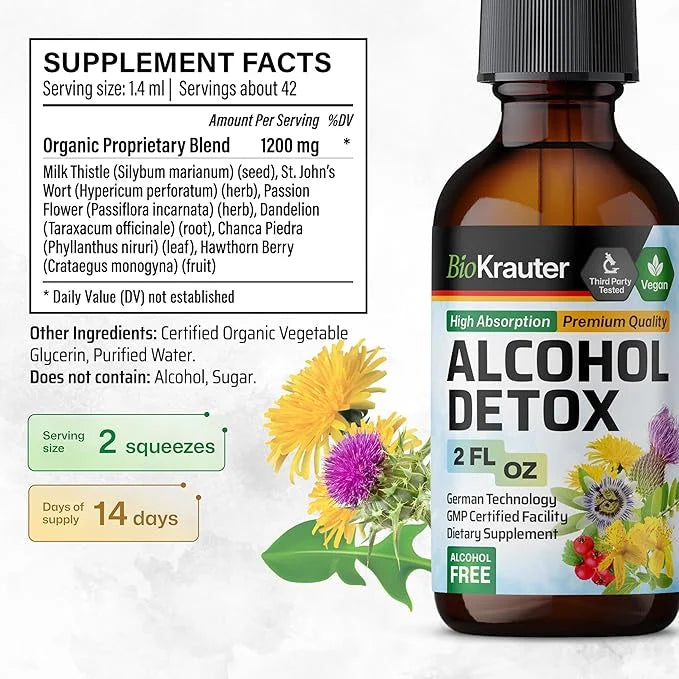 Alcohol Detox Tincture 2 Fl.Oz.