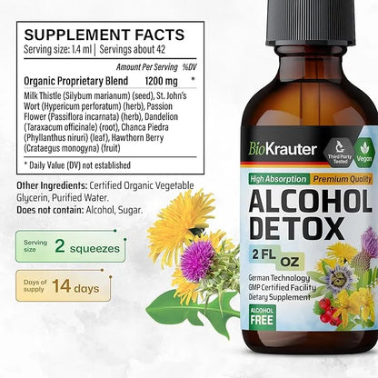 Alcohol Detox Tincture 2 Fl.Oz.