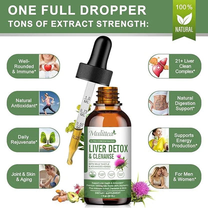 (2 Pack) Liver Health Liquid Drops w/21 Potent