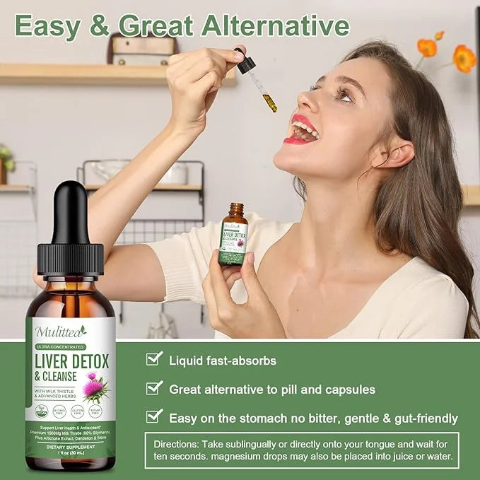 (2 Pack) Liver Health Liquid Drops w/21 Potent