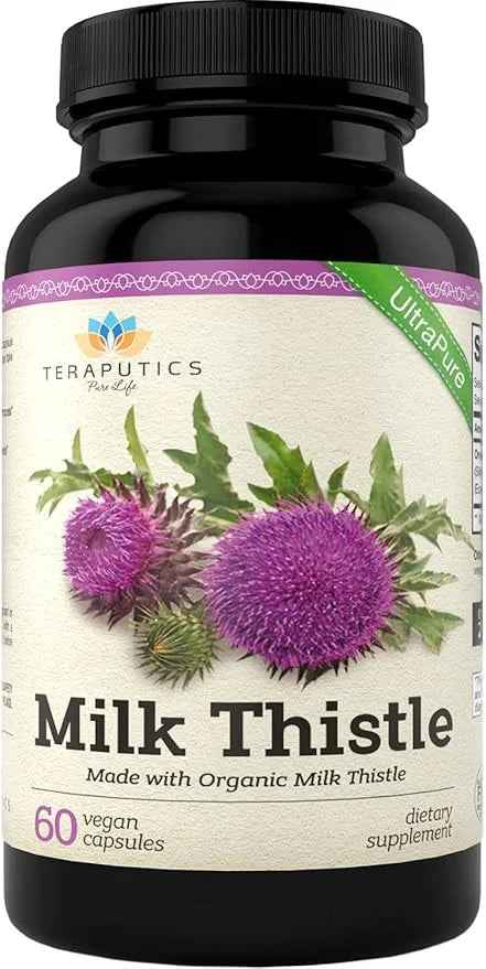 Organic Milk Thistle 2000mg 4X 4X Concentrated 60 Veggie