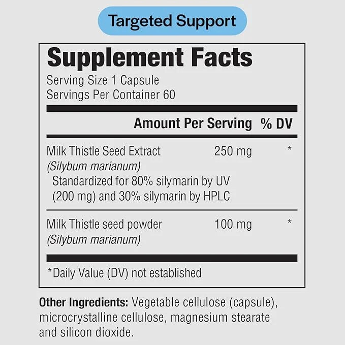 PureFormulas Milk Thistle Supreme 250 mg 60 Capsules