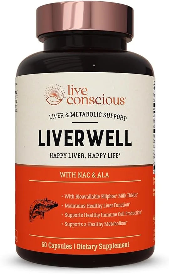 LiverWell Liver Cleanse, Rejuvenation, Metabolic Support 60 Caps