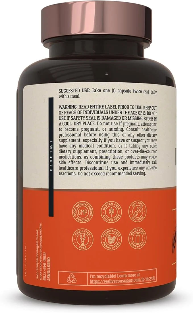 LiverWell Liver Cleanse, Rejuvenation, Metabolic Support 60 Caps