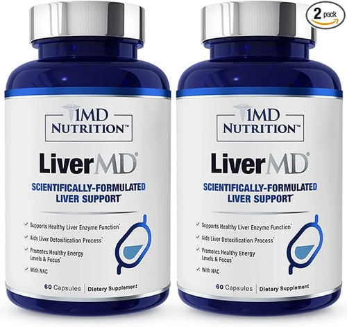 1MD LiverMD - Liver Support Supplement 60 Capsules (2-Pack)
