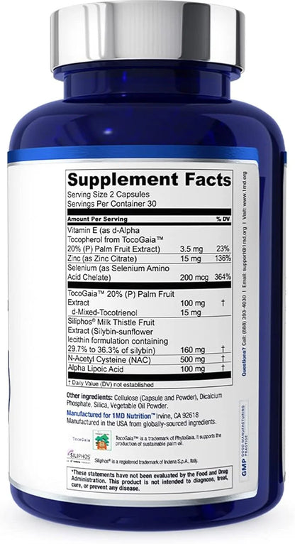 1MD LiverMD - Liver Support Supplement 60 Capsules (2-Pack)