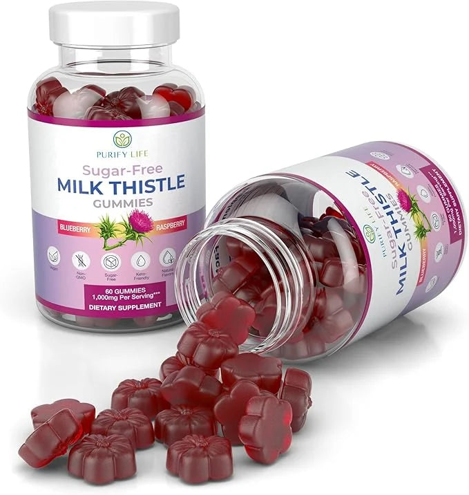 Purify Life Sugar-Free Milk Thistle Gummies (1000mg/serv) Cardo