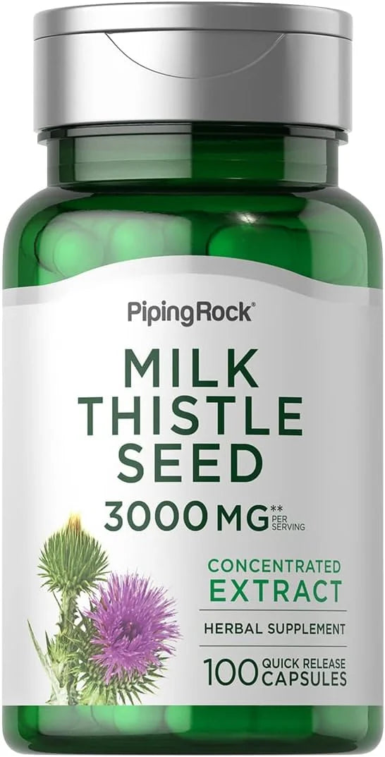 Piping Rock Milk Thistle Supplement 3000mg 100 Capsules