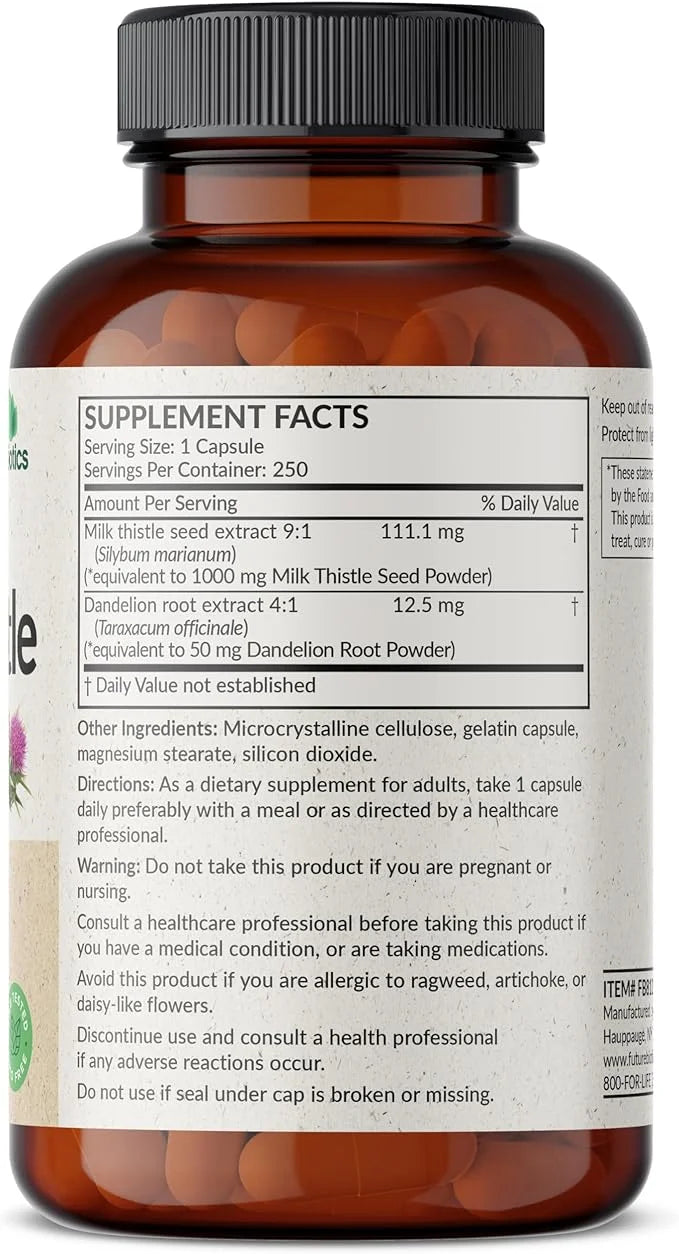 Futurebiotics Milk Thistle Silymarin Marianum & 250 Capsules