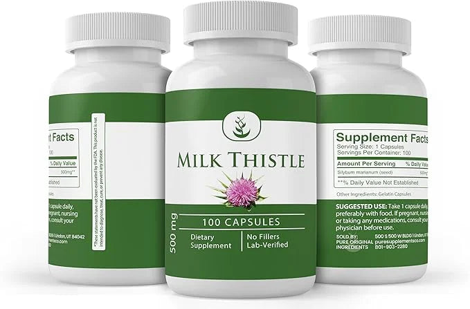 Pure Original Ingredients Milk Thistle, Always (100 Capsule)