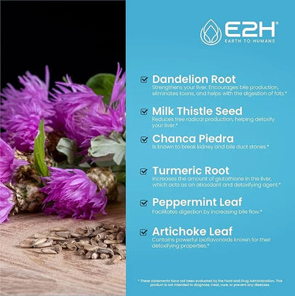 Milk Thistle Extract for Liver Cleanse 2 Fl E2H