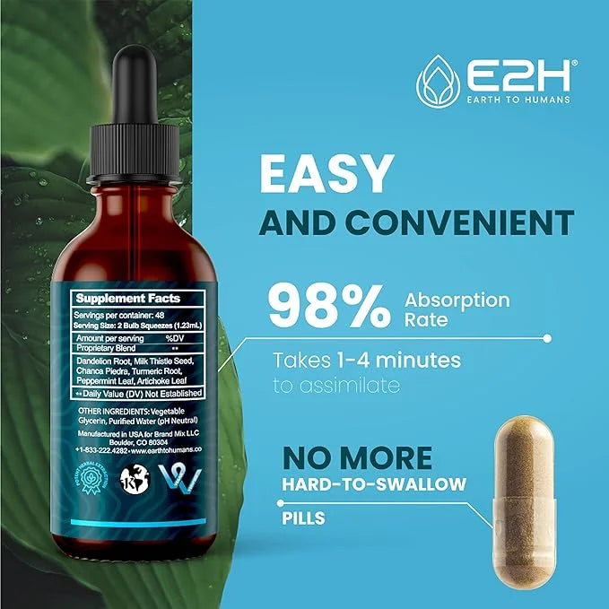 Milk Thistle Extract for Liver Cleanse 2 Fl E2H