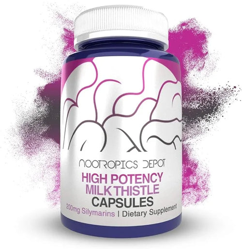 High Potency Milk Thistle Extract Capsules 200mg of 60 Count